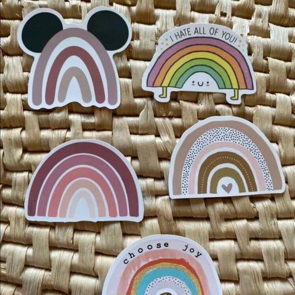 50 New Boho Rainbow Sticker set Journal Stickers Laptop Stickers Tumbler set - Picture 4 of 4